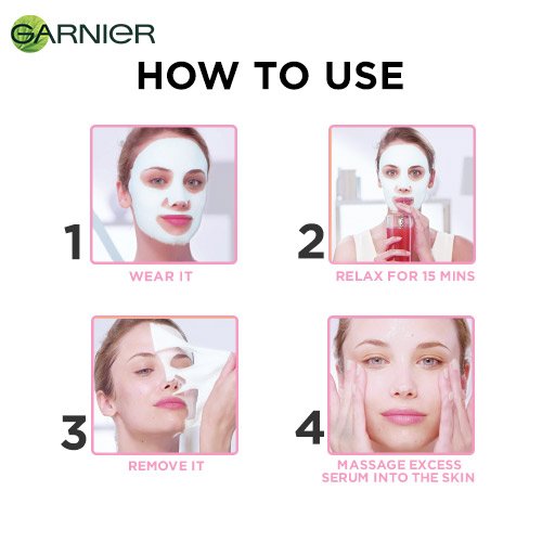 How To Use Garnier Serum Sheet Mask